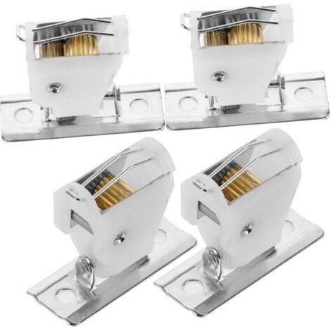 4 PièCes Serrure À Rideau En Bambou Stores, Poulie De Remplacement, Accessoires De RéParation De Store, MatéRiel D'Ombrage Pour FenêTre, Facile À Installer (1/4)