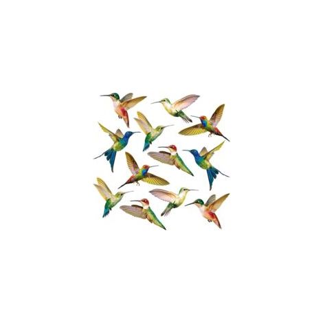 Pegatinas de colibrí para ventanas, adhesivos anticolisión para cristales que evitan el impacto de las aves en las ventanas, pegatinas de vinilo sin adhesivo, pegatinas de colibrí (18 piezas) - Crezuo