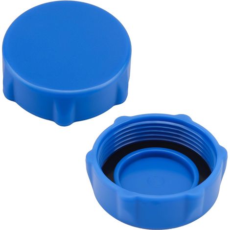 Convient pour le couvercle de vanne de vidange de piscine hors sol Coleman P01006, pièces de rechange en paquet de 2 (bleu) (1/5)