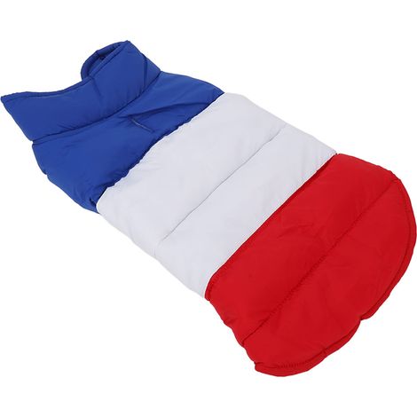 Veste d'hiver pour chien, épaisse, imperméable, rembourrée, double face, coupe-vent, chaude, pour chiens moyens et grands, blanche, taille 2XL (1/5)
