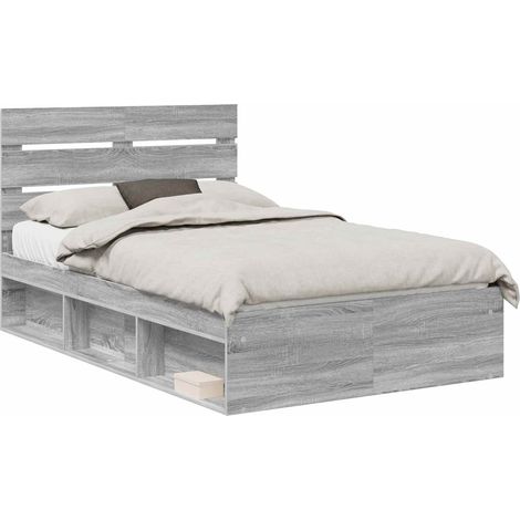 Maison Exclusive - Estructura de cama con cabecera Gris Sonoma 13