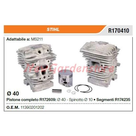 Kolbenstangen-Zylindersegmente STIHL Kettensäge MS211 R170410