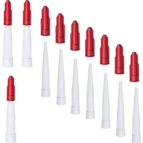 10 x Caulking Nozzles Sealing Nozzle Caps Silicone Tube Nozzle for Kitchen Household Sealant Gun Silicone (1/5)
