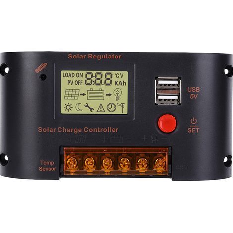 10A Solarmodul-Regler, Photovoltaik-Leistungsregler für Blei-Säure-Batterien (1/5)