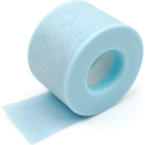 1 rouleau de ruban adhésif pour extensions de cils, patch pour cils non tissé respirant, tissu microporeux, coussinet oculaire respirant (bleu)