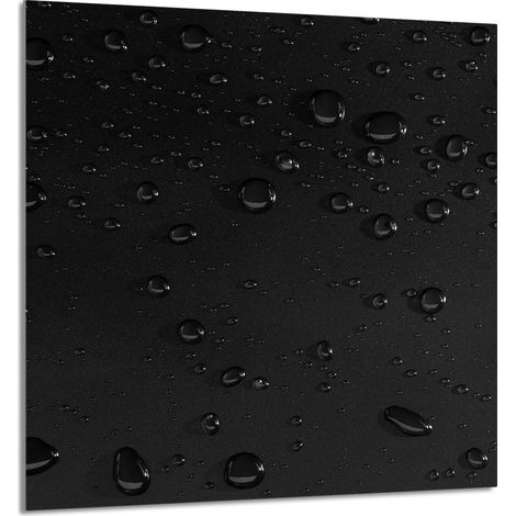 GLASPLATTE FÜR KÜCHE 60x65 Tropfen
