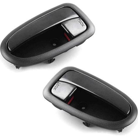 Lot de 2 poignées de porte intérieures noires pour Hyundai Matrix Lavita 2001-2010, référence 82620-17010, côté droit et gauche (1/5)