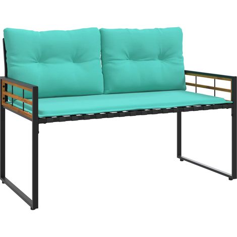Maison Exclusive - Panchetta in Legno a Strati Turchese 114 x 55 x 77 cm