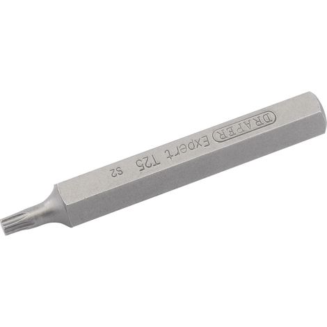 Draper TX-Star T25 75mm (3/4 inch) Hex Insert Bit – Spare 10mm Hex for Mechanic's Bit Sets (1/5)