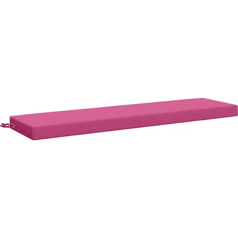 Coussin de banc SOEST 100 % polyester Rose 160 x 40 x 8 cm vidaXL
