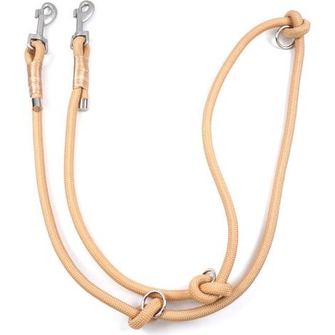 Guinzaglio per cani in stile scandinavo - 2 m - diametro 10 mm - Guinzaglio regolabile dal design scandinavo - Adatto a cani di piccola e media taglia - Grigio (1/5)