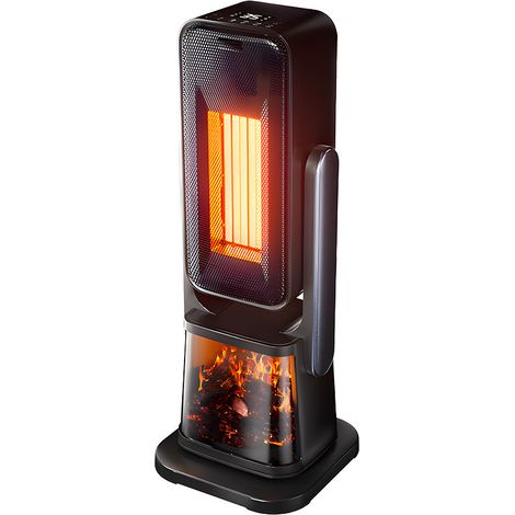 Radiateur électrique abrila Simoneta noir 2000 W compact (1/3)