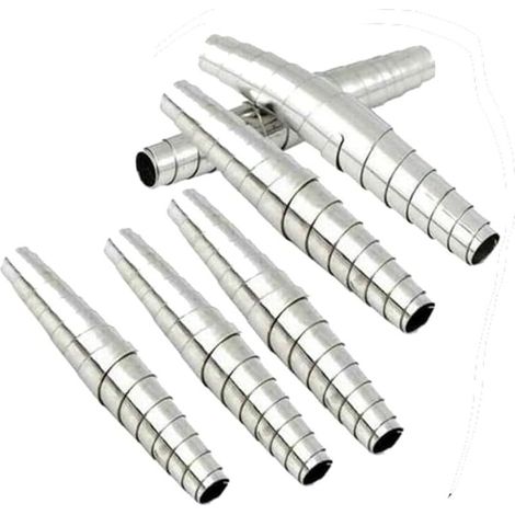 Lot de 6 ressorts volutes de rechange argentés en acier inoxydable pour sécateur de jardin, outils à main, ressort de rechange manuel de type universel, ciseaux (1/5)