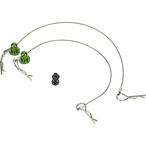 Coque anti-perte avec clip fil et vis de retenue pour voiture RC Traxxas 1/10 (Vert) (1/5)