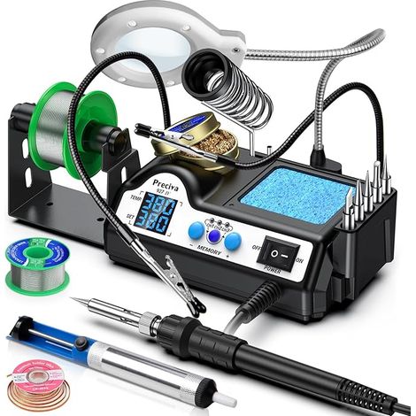 Soldering Station with Magnifiers and Two Auxiliary Clips (1/5)