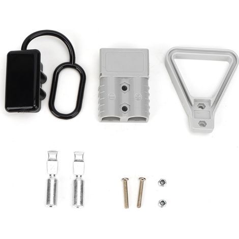 Eosnow Connecteur de prise d'alimentation, borne de câble, boîtier de batterie, capuchon anti-poussière, poignée 120 A DC 600 V