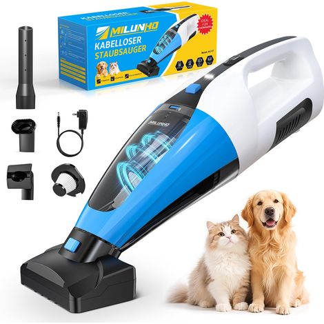 Aspirateur à main sans fil pour poils d'animaux avec double moteur (1/5)