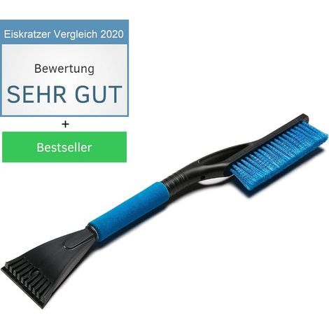 Eiskratzerauto - SEHR GUTE Qualität (Test 2020) - langlebiger und stabiler professioneller Eiskratzer mit verbessertem Konzept - Premium-Peitschenwagen (blau) (1/5)