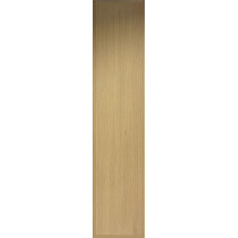 Armoire murale de salle de bain 160 cm à 2 portes avec étagère ouverte finition chêne Corolla (1/5)