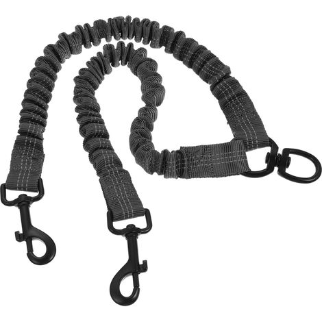 Reflective Elastic Dog Leash, Double-Headed Leash for Outdoor Walks, Practical and Safe for Small Animals (1/5)