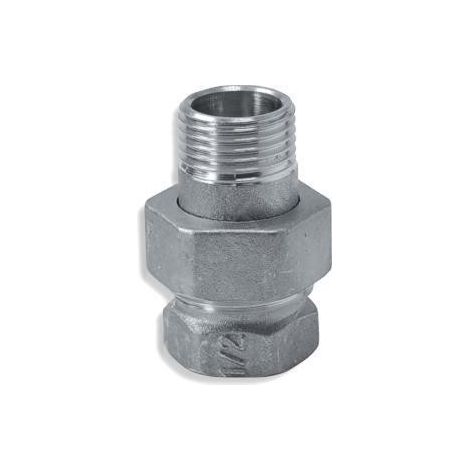 Novaservis Matériel de plomberie - Raccord de chauffage avec joint plat, nickelé 3/8" FT211/10 (1/2)