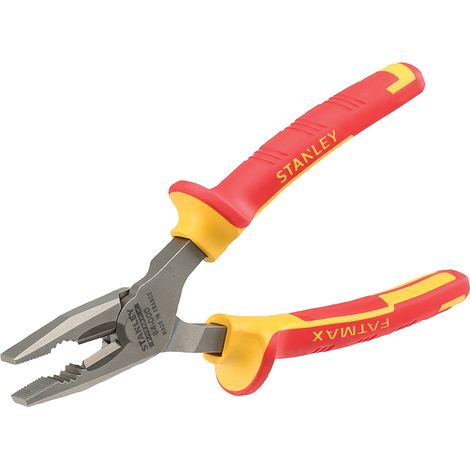 Stanley FatMax VDE 160mm Combination Pliers with Insulated Handles for Electrical Work (1/2)