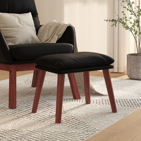 vidaXL Repose-pied Noir 45x29,5x35 cm Similicuir