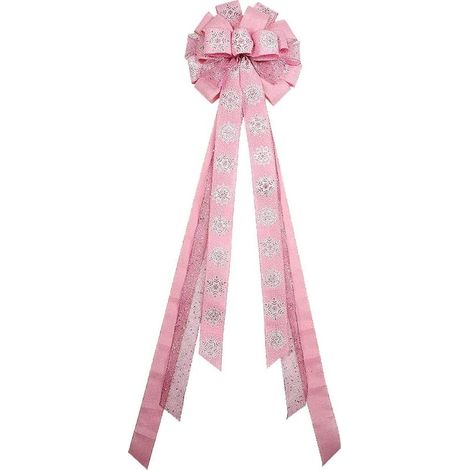 Nœud Sapin De Noël - Toile De Jute - 33 x 113 cm - Décoration Intérieure Et Extérieure - 1 Pièce (1/4)