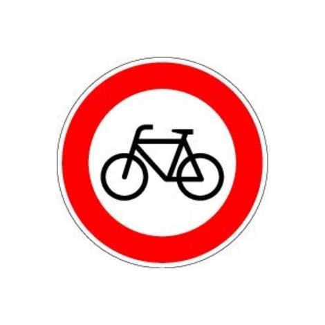 VKZ.254 Ronde 600mm Verbot für Radfahrer RAL-Gütezeichen Folie RA1 (1/2)