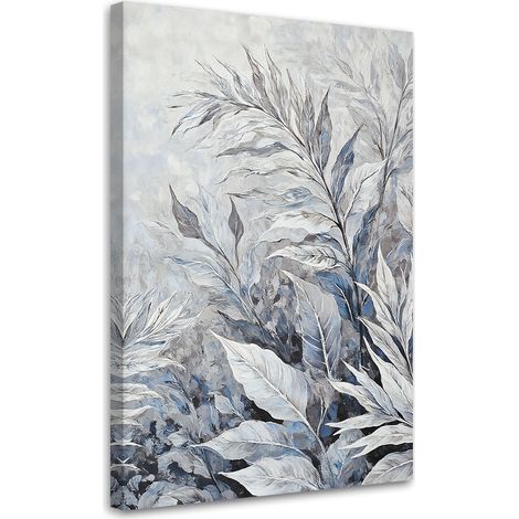 Tableau déco Feuilles abstraites botaniques 60x90 (1/5)