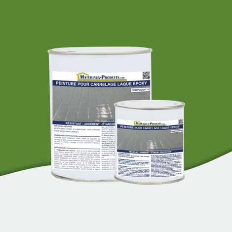 Peinture pour carrelage laque époxy - 1 Kg Vert Gazon - MATPRO (1/5)