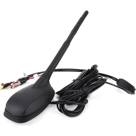 Antenne de Voiture, Antenne Dab + GPS + FM Support de Toit Supérieur Amplifié Actif Interface Universelle Anti-poussière Plug (1/5)