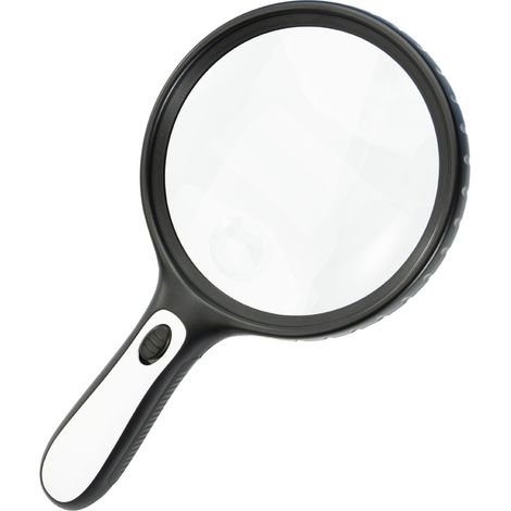 Lupa grande con luz, lupa de lectura de 20x  Lupa manual de intensidad ajustable para personas mayores, ideal para leer monedas. (1/4)