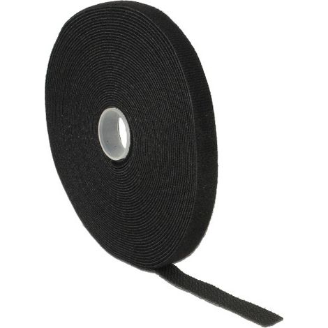 Delock 18712 Bande auto-agrippante pour grouper partie velours et partie agrippante (L x l) 10 m x 13 mm noir 1 pc(s) (1/2)