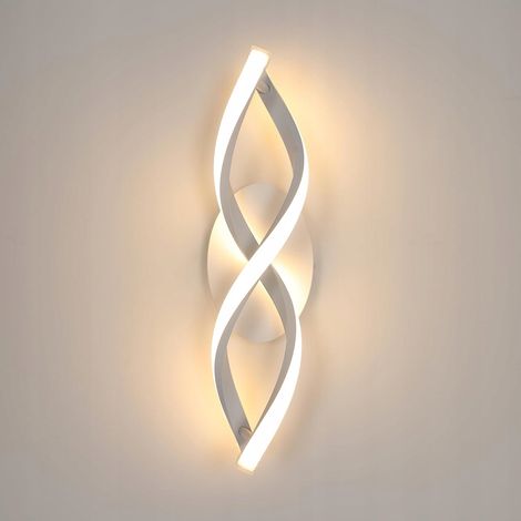 Moderna e creativa applique a LED bianca per soggiorno 3000k 16w