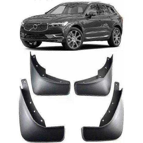 Garde-boue uniques (4 pièces) pour Volvo XC60 2018-2020 : bavettes de roue extérieures, protections anti-éclaboussures, garde-boue et accessoires pour pneus. (1/5)