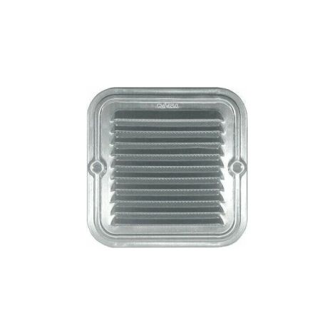 Grille de ventilation en aluminium de 14 x 14 cm avec filet anti-insectes complet avec vis et chevilles