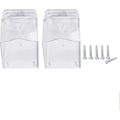 Set mit 2 wasserdichten Abdeckungen für drahtlose Türklingeln, transparente Abdeckungen für Außentürklingeln (1/5)