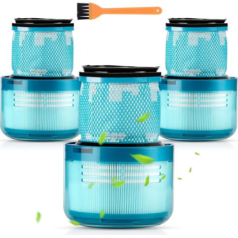 (3 pièces) Filtres de Rechange pour Dyson V15 Detect Complete, V15 Animal, Filtres à Vide pour Dyson V11 SV14, Remplacer Réf. 970013-02, Kit de 3 filtres, Lavable et réutilisable (1/5)