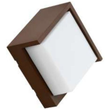 Applique moderno lampadari bartalini adanac led cct ip65 materiale plastico, finitura metallo corten