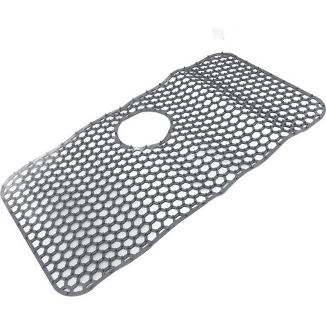 Tapis d'évier de cuisine en Silicone, protecteur, résistant à la chaleur, Drain antidérapant pour comptoir. (1/2)