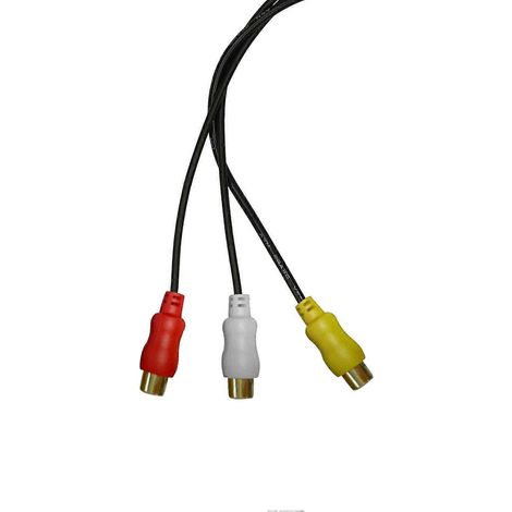 Câble adaptateur RCA VTR 6 broches bleu pour Toyota – Remplacement de port A/V, connecteur audio-vidéo pour autoradio Toyota, compatible avec lecteurs DVD et systèmes de navigation. (1/4)