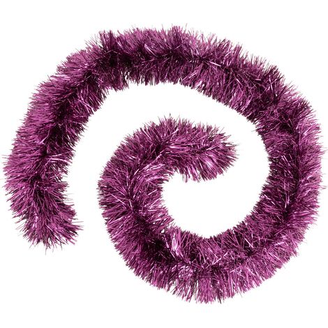 Guirlande de Noël BOA large 15 cm Violet Longueur 2 mètres - Feeric Christmas (1/3)