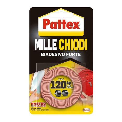 NASTRO BIADESIVO H 19MM 1,5MT MILLECHIODI (1/5)