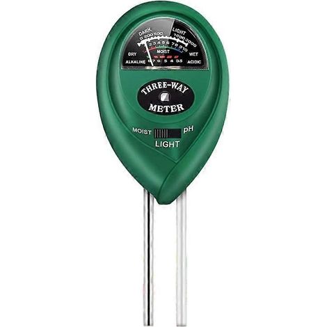 Testeur de pH-mètre 3 en 1 : humidité, lumière, pH, acidité, humidité, plantes de jardin, fleurs. (1/5)