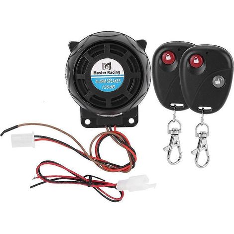 Système d'alarme antivol pour moto avec télécommande (105-125 dB) (1/4)