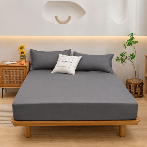 Drap plat pour lit Twin XL 70102 inch couleur unie 1 1 twin 70 102 200 g – Livraison gratuite