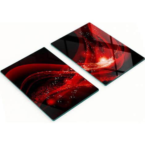 Set aus zwei dekorativen Glas-Küchenbrettern, abstrakt, 2 x 40 x 52 cm (1/5)