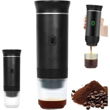 Cafetière de voyage - NOBRAND - Mini portable - Auto-chauffante - USB rechargeable - Espresso poudre & capsules (1/5)