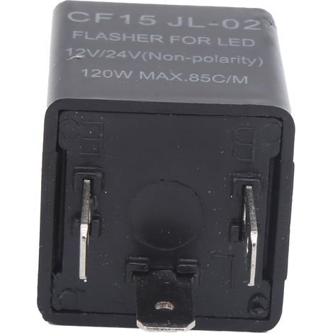 CF15 JL 02 LED FLASSER LED AUTOMATIQUE LED FLILLER LED FLASHER NON POLARITY 12V 24V Relais Flash Universal. (1/5)